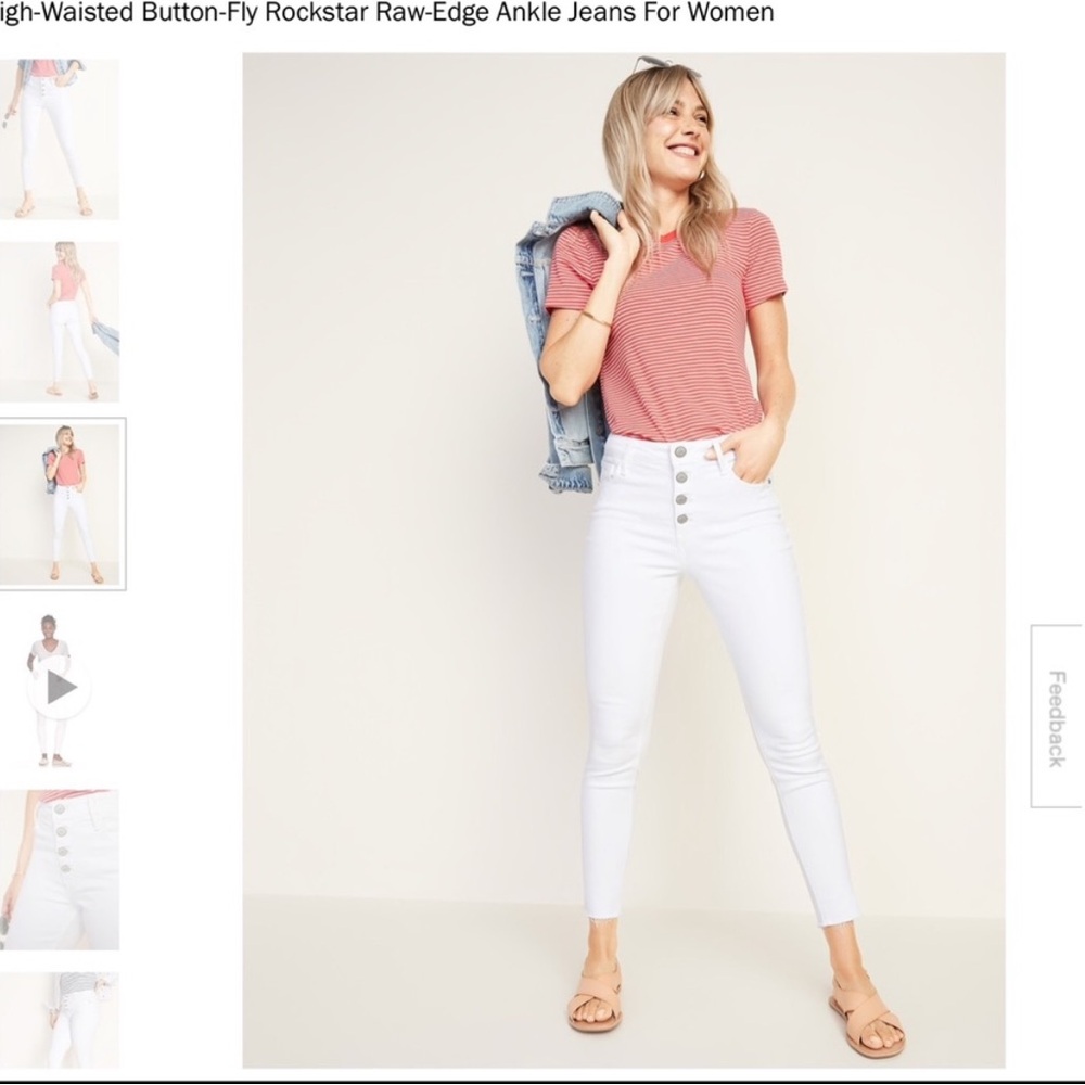 White Old Navy Skinny Jeans - Size 2